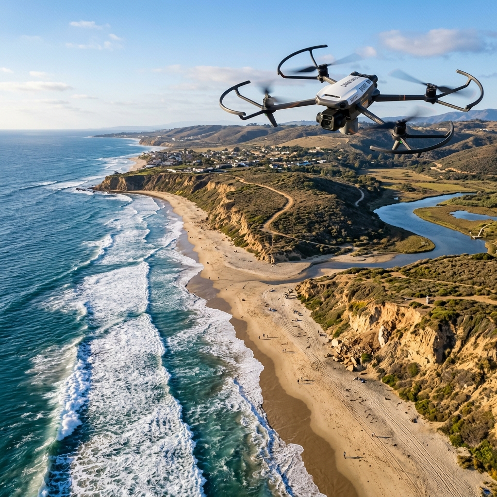 Khảo sát môi trường và theo dõi diễn biến bờ biển bằng Drone